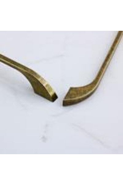 Badem10 Ezgi 128 mm - 12,8 cm Mobilier din metal galben antic, dulap de bucătărie, dulap, mâner, mânere