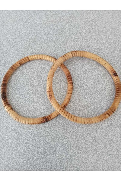 hobi duragı 11 cm Sargılı Bambu Çanta Sapı