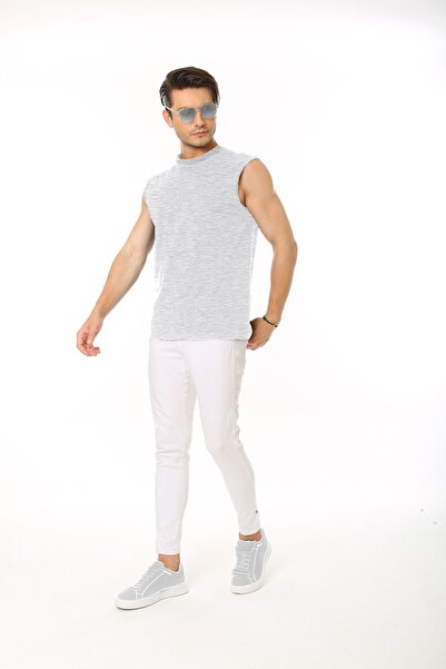 CHEISU Мъжка тениска с кръгло деколте Carmelange - 100% памук, без ръкави