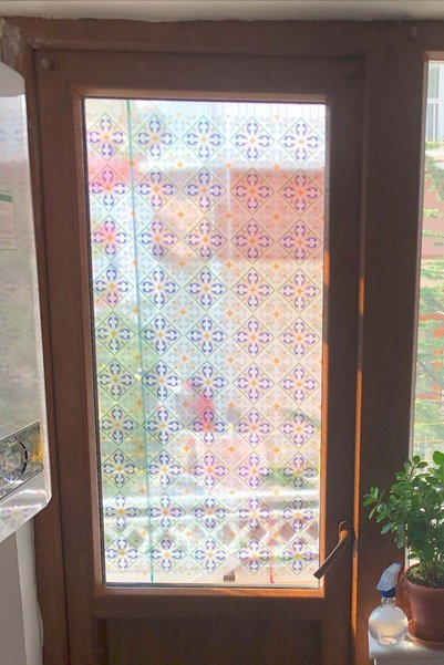 Parti Tasarla Transparent Foil - Window Glass Pattern -