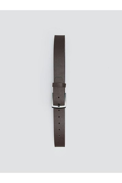 LC Waikiki LCW ACCESSORIES - Μαύρη Δερμάτινη Ανδρική Ζώνη