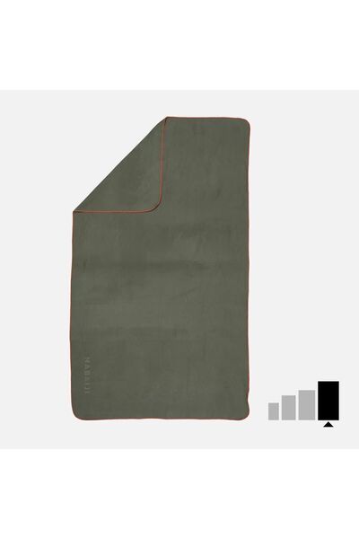 Decathlon Πετσέτα μικροϊνών Nabaiji - Xl - Χακί - 110 X 175 cm