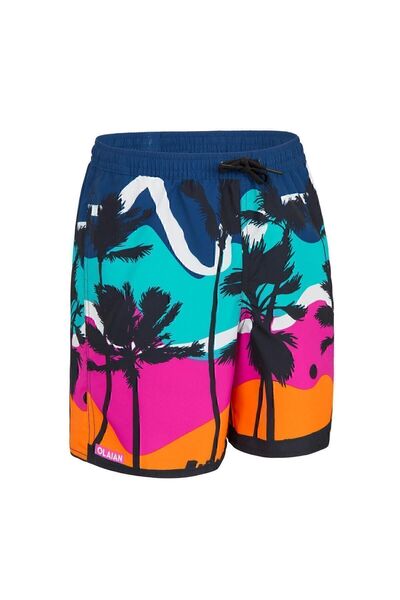 Decathlon Olaian Çocuk Yüzme Şortu - Lacivert - Sunset 100