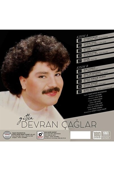 Taşkın Müzik Devran Çağlar - Gittin (plak)