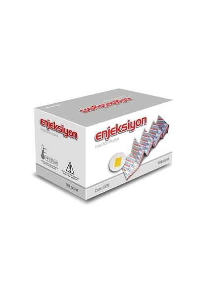 Seyitler Kimya Point Injection Tape 10 Pieces 100 Pack 2.2 Cm (round Injection - Needle Patch)