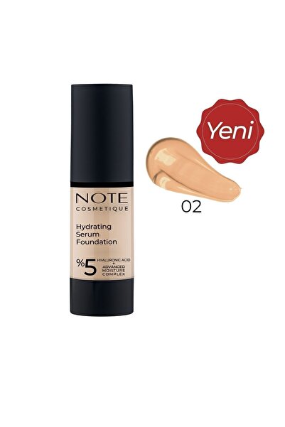 NOTE Hydrating Serum Spf 50 Nemlendirici Etkili Hyaluronik Asitli Serum Fondöten - 02