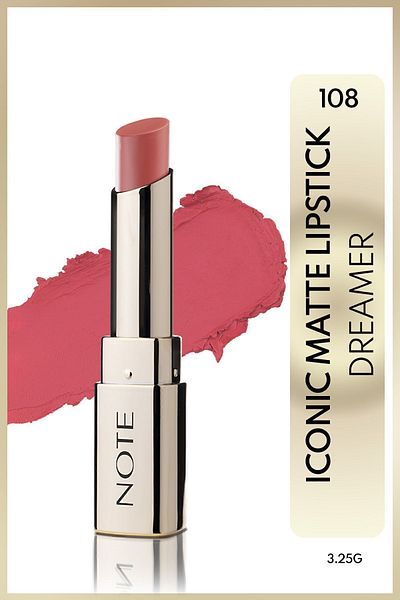 NOTE Iconic Matte Lipstick Lasting Matte Lipstick 108 Dreamer - Pink