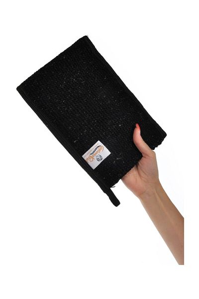 CaramelPeel Goat Hair Pouch Black