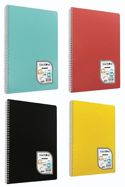Andofis Colormaxi Copybook A4 144 coli Copertă Pp cu spirală cu linii 4 buc