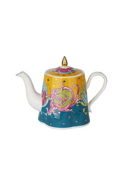 Lucky Art Estelle Bone 800 ml Porcelain Teapot - Mixed Pattern