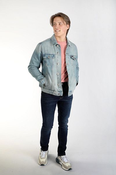 Lee Cooper Ανδρικό τζιν μπουφάν Puebla Caesar Blue Light