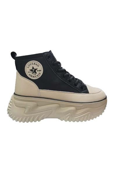 NORT OF WILD Gınza 23Kz - Women's Black Thick Sole Sneakers - St01056-37