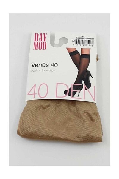 DAYMOD ÇORAP Pantaloni de damă din cașmir strălucitori până la genunchi, 3 piese
