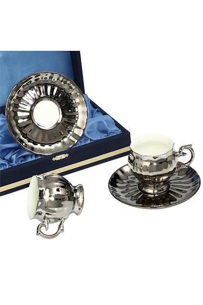 Vitale Side Platinum 2-Piece Coffee Cup Set Mtfk.0053