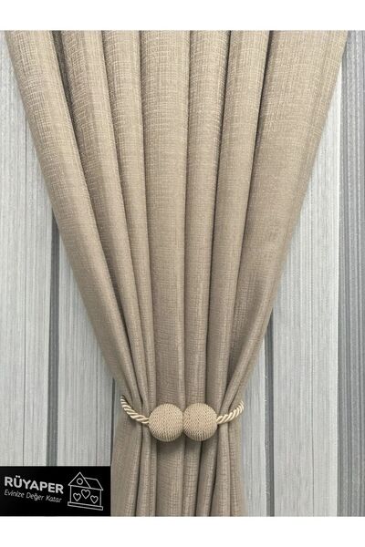 RÜYAPER Trend Ürün Dekoratif Mıknatıslı Tül Ve Fon Tutucu 1 Adet