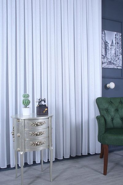 Taç Plain Linen Tulle Curtain Shiny Tulle Curtain 1/2,5 Pleat