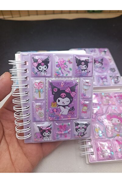 Meyra Accessories Sanrio Kawaii Kuromi - My Melody Cinna Mini Notebook with Water Cover, School Student Gift 1 Piece
