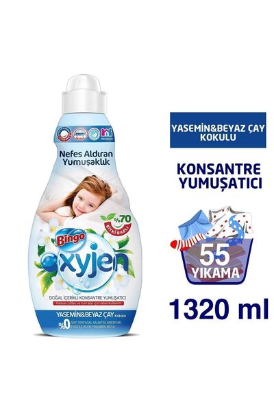 Bingo Oxyjen Konsantre Yumuşatıcı 1320 Ml Yasemin&beyaz Çay