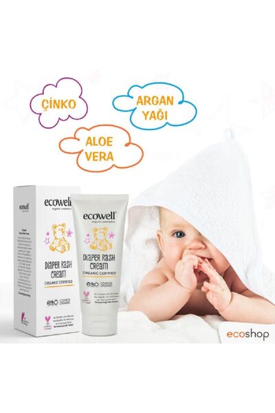 Ecowell Organik Pişik Kremi 110gr (ilaç Saklama Kutusu Hediye)