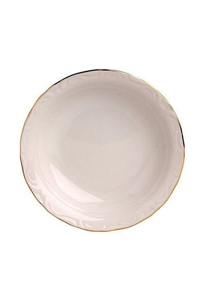 Porland Porcelain Pit Dinner Plate 6 Pieces Gold Gilded 19 Cm