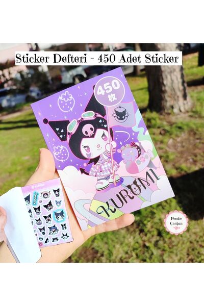 Pembe Çarşı Cute Sanrio Sticker Book (450 Pieces of Tiny Stickers)