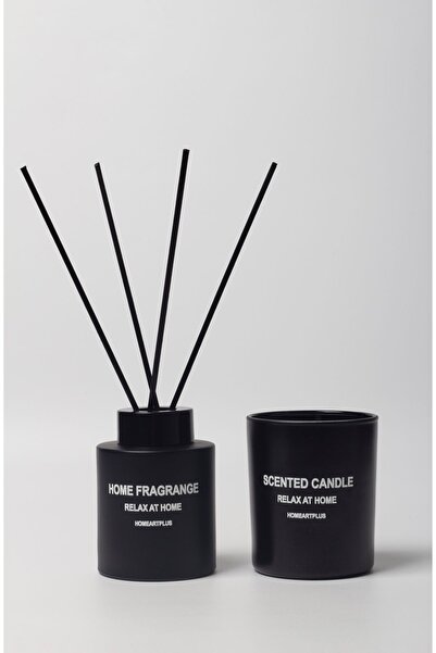 homeartplus Oda Kokusu ve Mum seti Yasemin kokulu siyah 100 ml