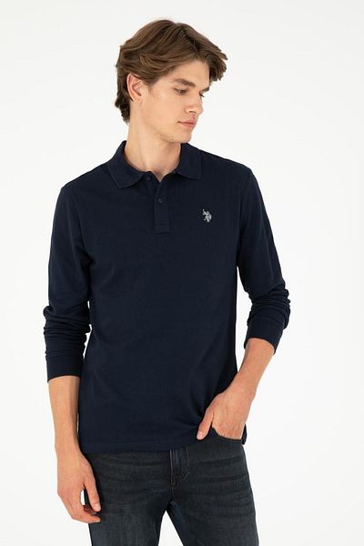 U.S. Polo Assn. Us Polo Assn. Мъжки суичър с поло яка - Dmls