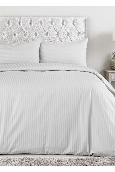 PIRILTI COLLECTION Double Cotton Satin Hotel Style Duvet Cover Set