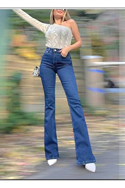 DRC trend Середньо-іспанські джинси з високою талією та еластичним матеріалом