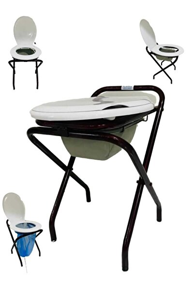 MEDİLABS Klozet Yükseltici Katlanabilir Portatif Hasta Yaşlı Tuvaleti