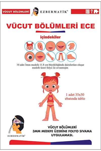Bilişsel Gelişim Tablo Ve Tahta Resimlerle Vücut Bölümleri Ece