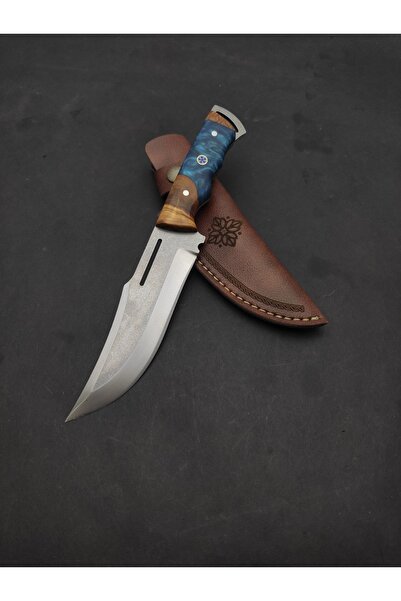 ALPHAS Kamp Outdoor Epoksi Bıçağı El Yapımı Paslanmaz Çelik Kılıflı