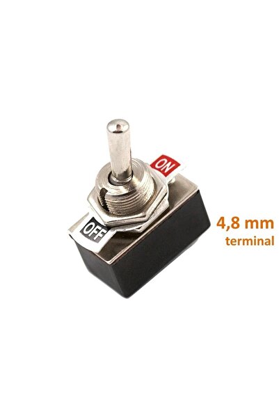 Maflen Aç/kapa On/off Göstergeli Metal Toggle Anahtar Tip09-s3208 1 Adet