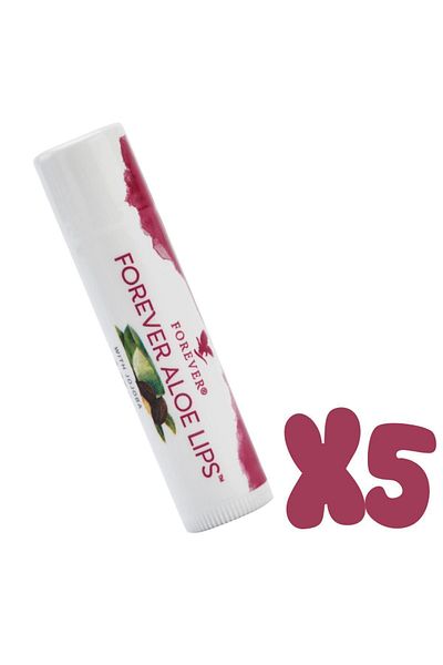 Forever Living Aloe Lips - Lip Protection and Moisturizing Cream 5 Pieces