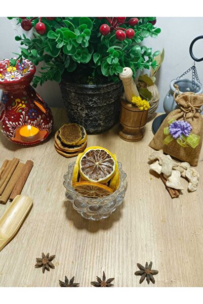 Diyet AVM شريحة الليمون المجفف الأصفر - شريحة البرتقال المجفف