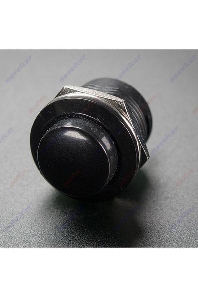 Maflen Aç/kapa Bas/çek Yaylı Siyah Buton Anahtar Tip20-s3219 1 Adet