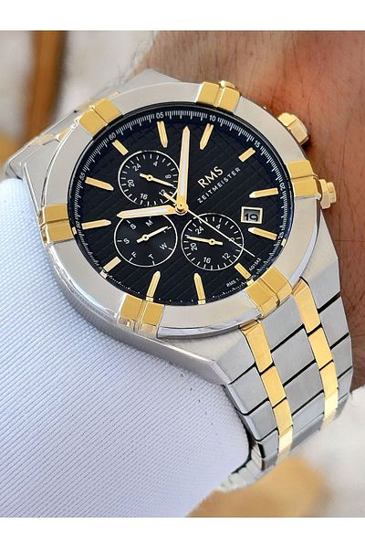 Romanson Function 5 Atm Waterproof Steel Band Steel Case Men's Wristwatch 154209