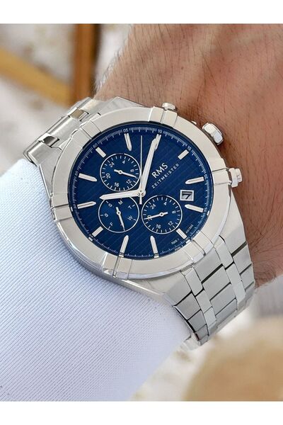 Romanson Function 5 Atm Waterproof Steel Band Steel Case Men's Wristwatch 154204