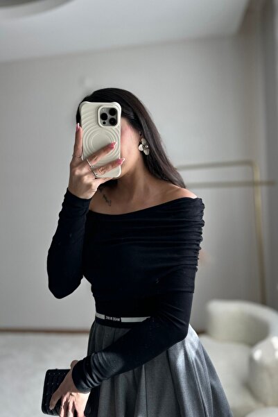 MoyStore Zr Tek Omuz Drapeli Bluz