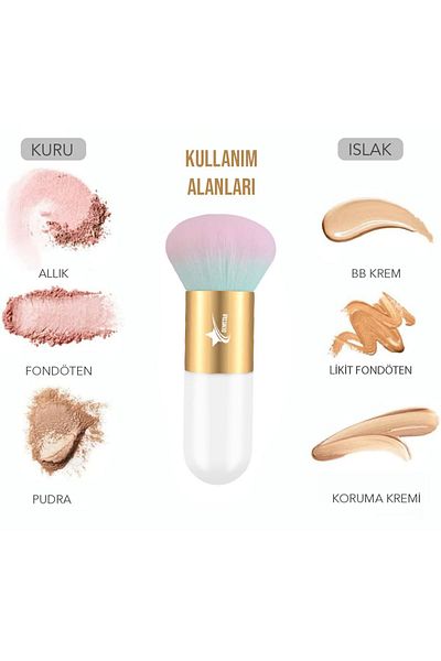 Demstar Professional Makopia - Luxury Kabuki Foundation and Blush Makeup Brush Ps
