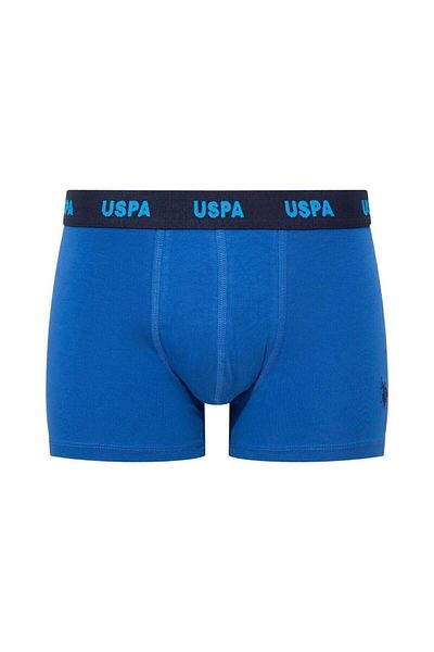U.S. Polo Assn. Ανδρικά 3 Πακέτα Navy Blue & Saks Lycra Cotton Boxers