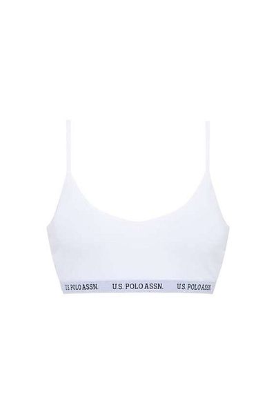 U.S. Polo Assn. Γυναικεία, Άδεια χρήσης, Uspa, Λευκό, Μπουστάκι με Βαμβακερό Κύπελλο