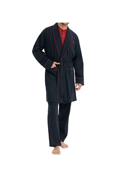 U.S. Polo Assn. U.S. Polo Assn. Pamuklu Ropdöşambır'lı 5'li Damat Çeyiz Seti