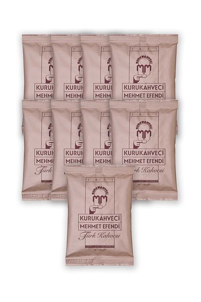 Mehmet Efendi Kurukahveci Mehmet Efendi Turkish Coffee 100 G Foil Packaging X 9 Pieces8690627021209