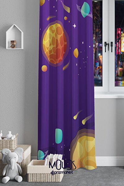 Moud's Ljubičasti prostor Sa deznom Antilop Zavesa za draperiju - Dečija i be...