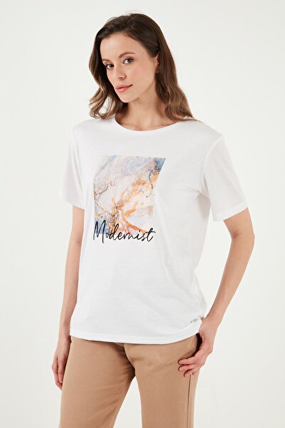 Fashion Friends Crew Neck Printed T Shirt - T SHIRT 24Y0777K1