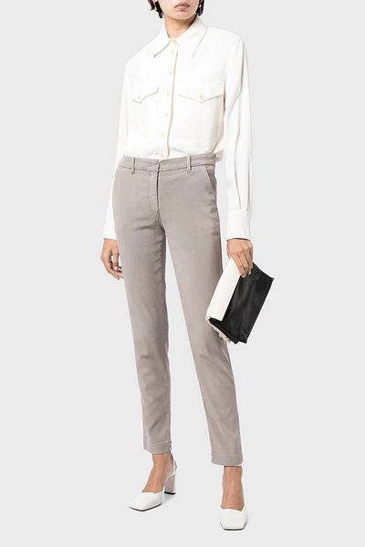 Emporio Armani بنطلون قطني بخصر عادي نحيف ومستقيم 6l2p64 2nh4z 0636