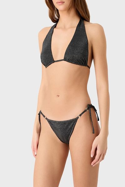 Emporio Armani Glitter Unfilled Bikini με λεπτομέρεια δεσίματος 262686   3r302 00020
