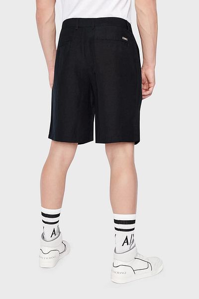 Armani Exchange Λευκά είδη από ψεύτικο μετάξι Twill Bermuda Ανδρικές Βερμούδες 8nzs67 Znfnz 1583