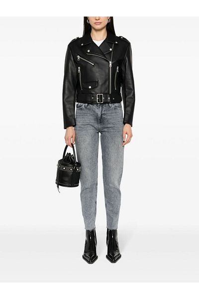 Calvin Klein Black Faux Leather Women's Jacket